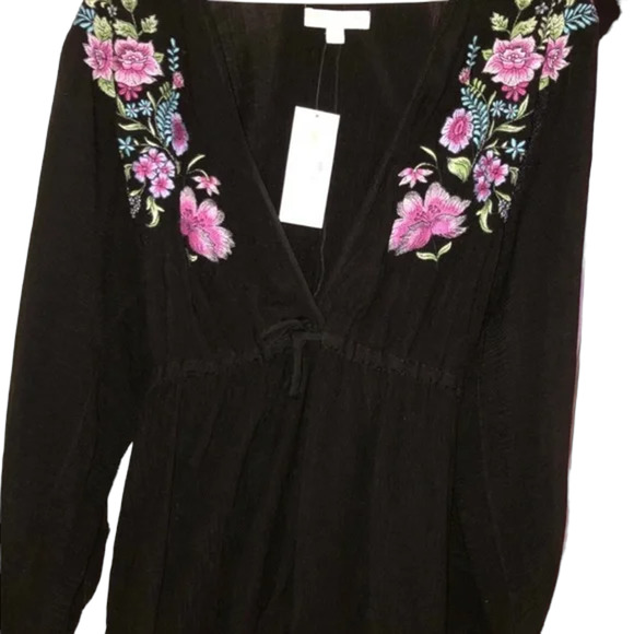 (50% OFF) NWT Spiritual Gangster Zella Floral Embroidered Romper M SOLD OUT ITEM - Picture 7 of 7